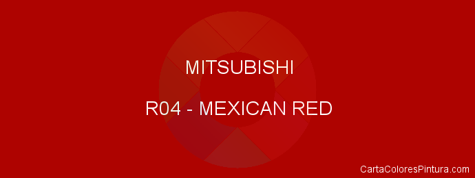 Pintura Mitsubishi R04 Mexican Red