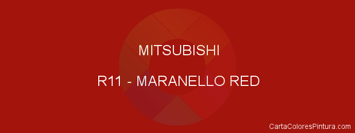 Pintura Mitsubishi R11 Maranello Red