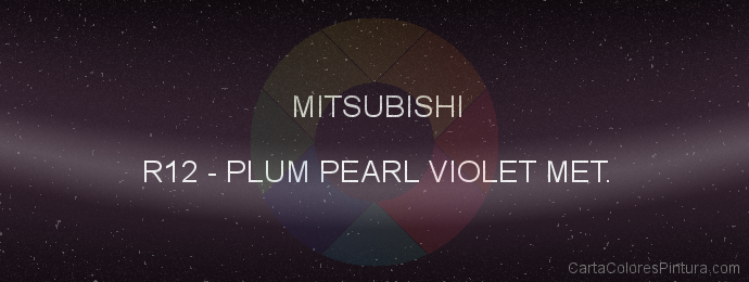 Pintura Mitsubishi R12 Plum Pearl Violet Met.