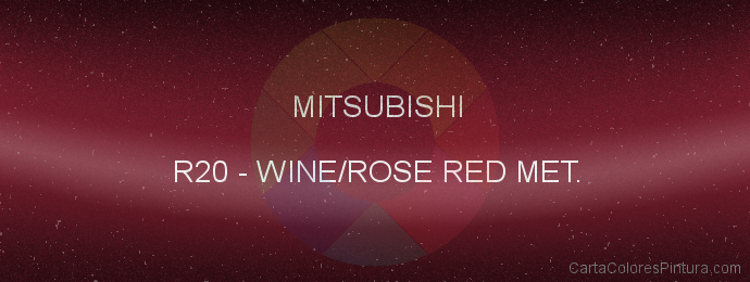 Pintura Mitsubishi R20 Wine/rose Red Met.