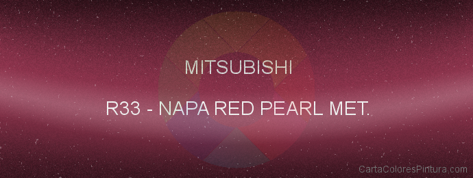 Pintura Mitsubishi R33 Napa Red Pearl Met.