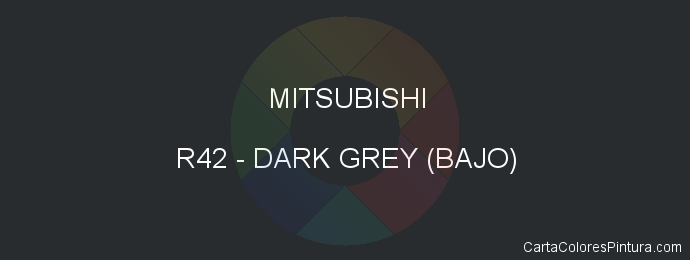 Pintura Mitsubishi R42 Dark Grey (bajo)