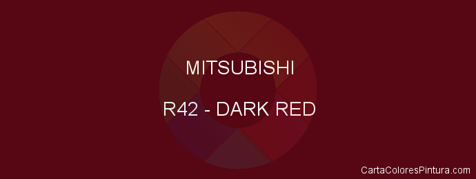 Pintura Mitsubishi R42 Dark Red