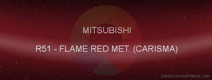 Pintura Mitsubishi R51 Flame Red Met. (carisma)