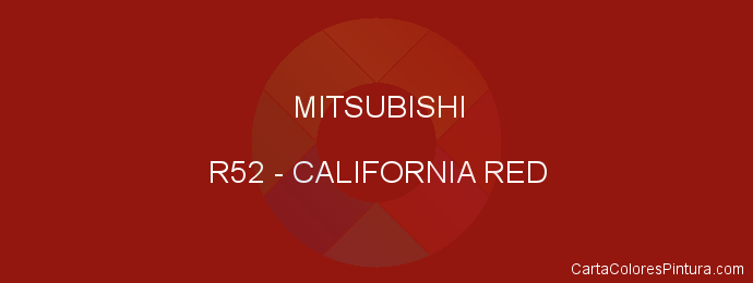 Pintura Mitsubishi R52 California Red