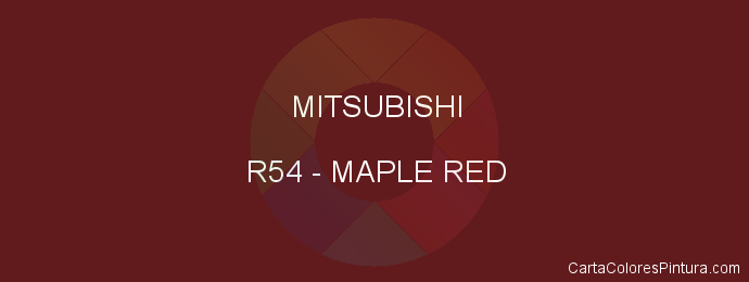 Pintura Mitsubishi R54 Maple Red
