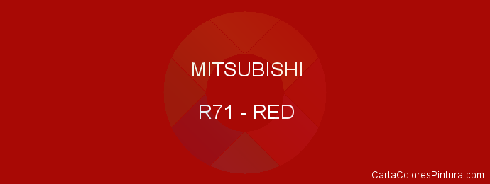 Pintura Mitsubishi R71 Red