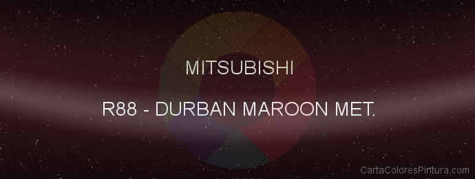 Pintura Mitsubishi R88 Durban Maroon Met.