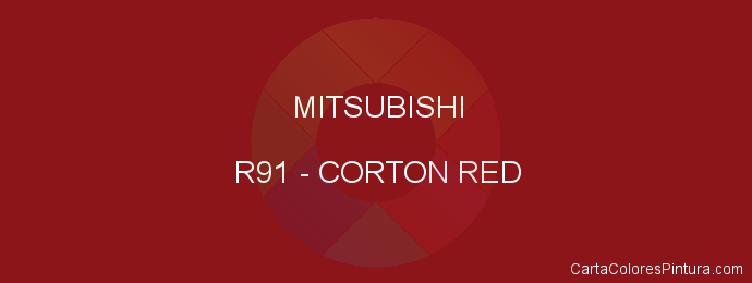 Pintura Mitsubishi R91 Corton Red