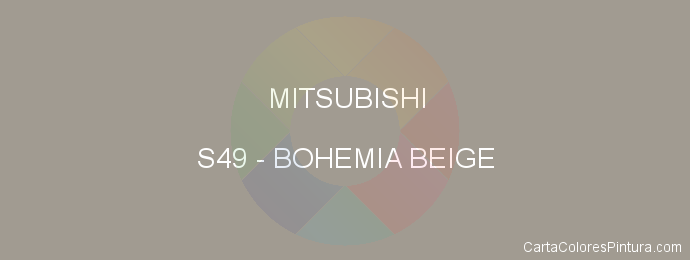 Pintura Mitsubishi S49 Bohemia Beige