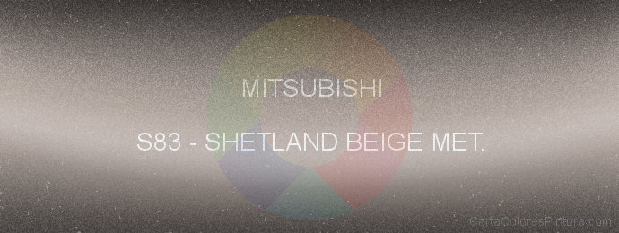Pintura Mitsubishi S83 Shetland Beige Met.