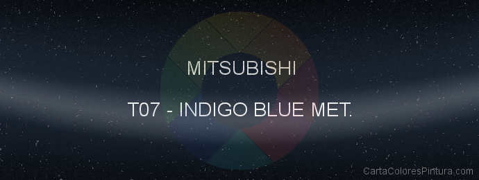 Pintura Mitsubishi T07 Indigo Blue Met.