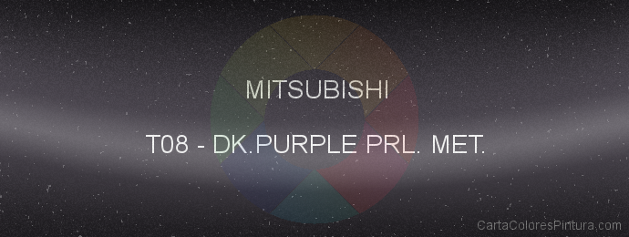 Pintura Mitsubishi T08 Dk.purple Prl. Met.