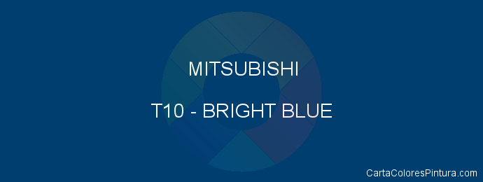 Pintura Mitsubishi T10 Bright Blue