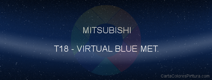 Pintura Mitsubishi T18 Virtual Blue Met.