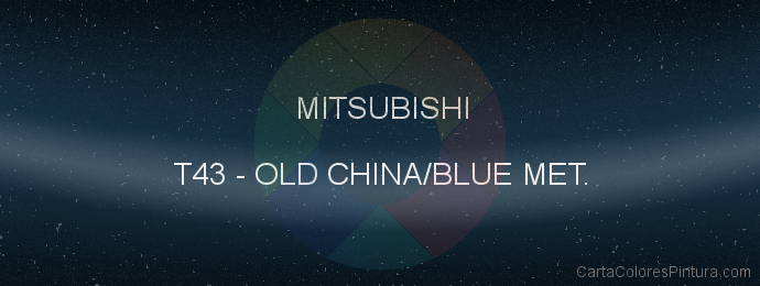 Pintura Mitsubishi T43 Old China/blue Met.