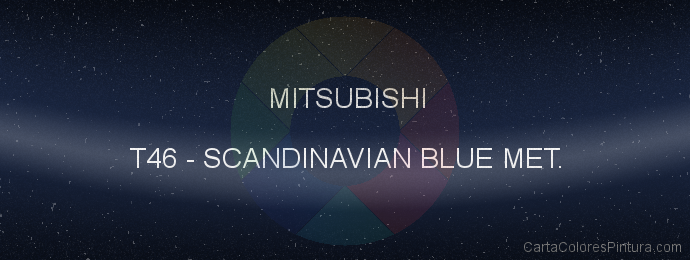 Pintura Mitsubishi T46 Scandinavian Blue Met.