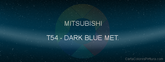 Pintura Mitsubishi T54 Dark Blue Met.