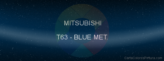 Pintura Mitsubishi T63 Blue Met.
