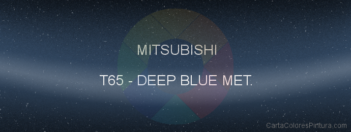 Pintura Mitsubishi T65 Deep Blue Met.