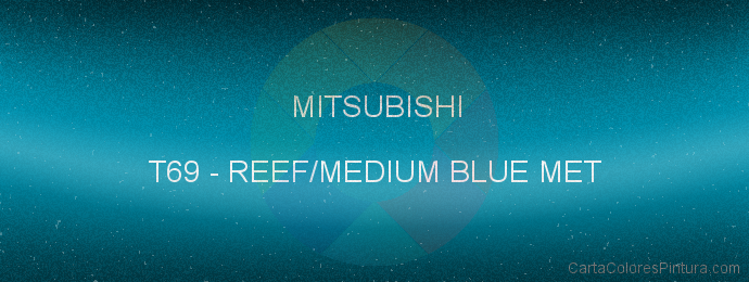Pintura Mitsubishi T69 Reef/medium Blue Met