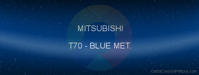 Pintura Mitsubishi T70 Blue Met.