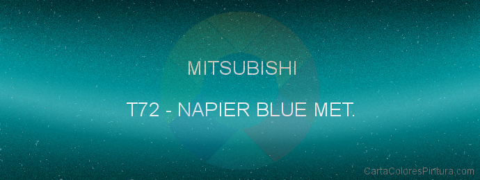 Pintura Mitsubishi T72 Napier Blue Met.
