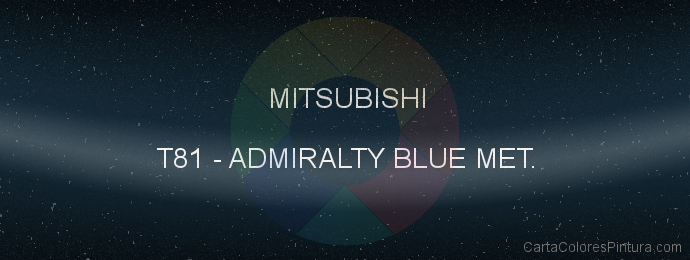 Pintura Mitsubishi T81 Admiralty Blue Met.