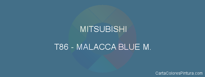 Pintura Mitsubishi T86 Malacca Blue M.