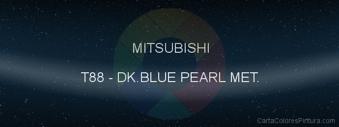 Pintura Mitsubishi T88 Dk.blue Pearl Met.