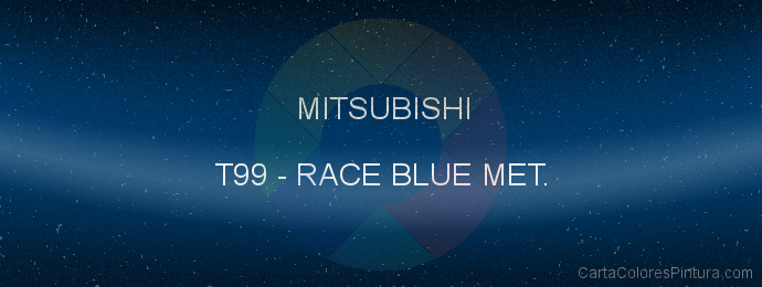 Pintura Mitsubishi T99 Race Blue Met.