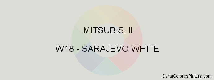 Pintura Mitsubishi W18 Sarajevo White