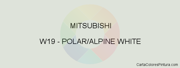 Pintura Mitsubishi W19 Polar/alpine White