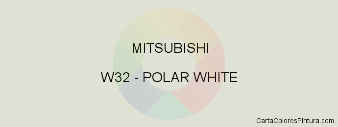 Pintura Mitsubishi W32 Polar White