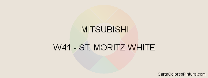 Pintura Mitsubishi W41 St. Moritz White