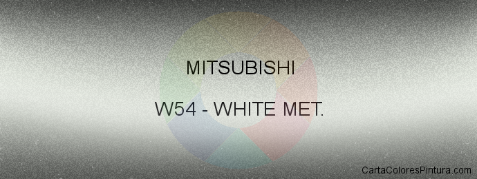Pintura Mitsubishi W54 White Met.