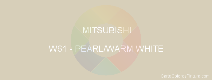 Pintura Mitsubishi W61 Pearl/warm White