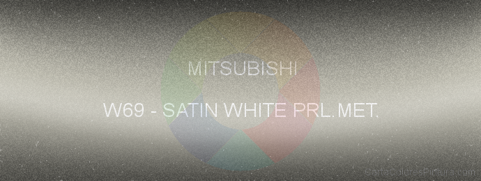 Pintura Mitsubishi W69 Satin White Prl.met.
