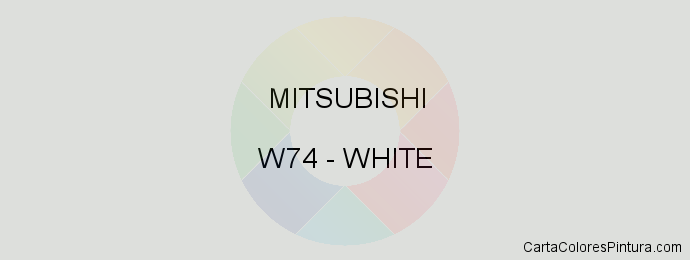 Pintura Mitsubishi W74 White