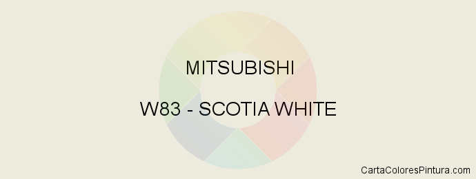 Pintura Mitsubishi W83 Scotia White
