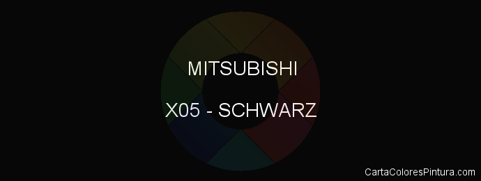 Pintura Mitsubishi X05 Schwarz
