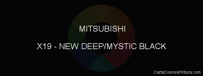 Pintura Mitsubishi X19 New Deep/mystic Black