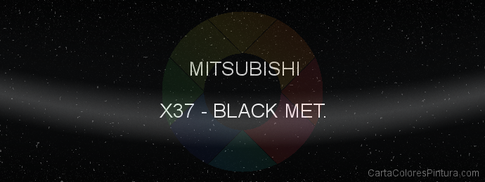 Pintura Mitsubishi X37 Black Met.