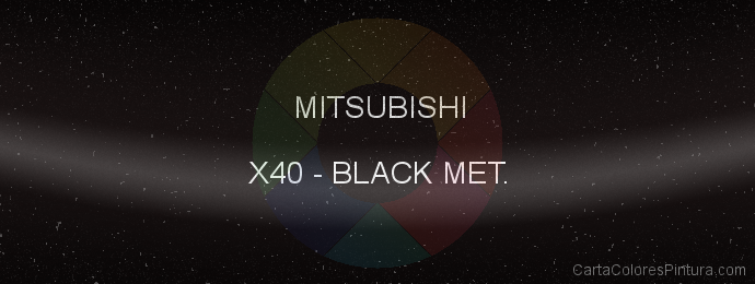 Pintura Mitsubishi X40 Black Met.