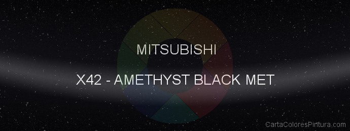 Pintura Mitsubishi X42 Amethyst Black Met