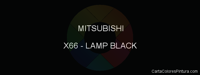 Pintura Mitsubishi X66 Lamp Black