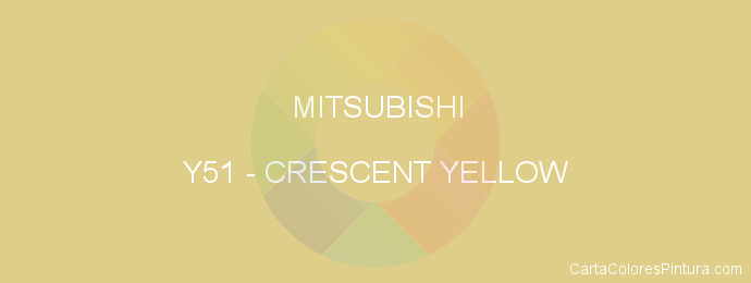 Pintura Mitsubishi Y51 Crescent Yellow