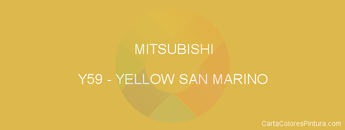 Pintura Mitsubishi Y59 Yellow San Marino