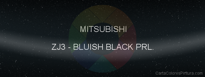 Pintura Mitsubishi ZJ3 Bluish Black Prl.