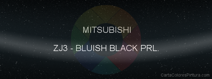 Pintura Mitsubishi ZJ3 Blueish Black Prl.